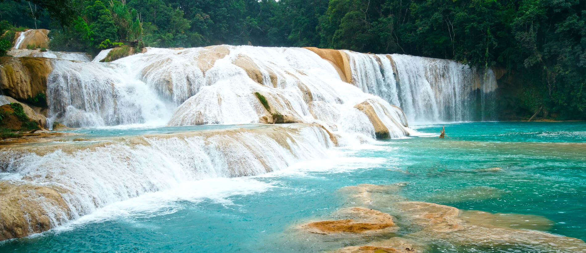 Palenque Tour (Agua Azul and Misol-Ha) without guide